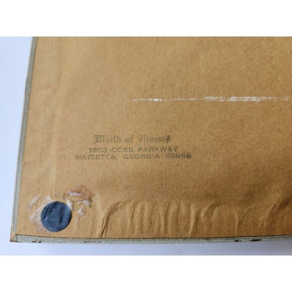 Vintage Mid Century Child Portrait, Original Oil Pastel Drawing, Framed 17" x 17 - Picture 5 of 5